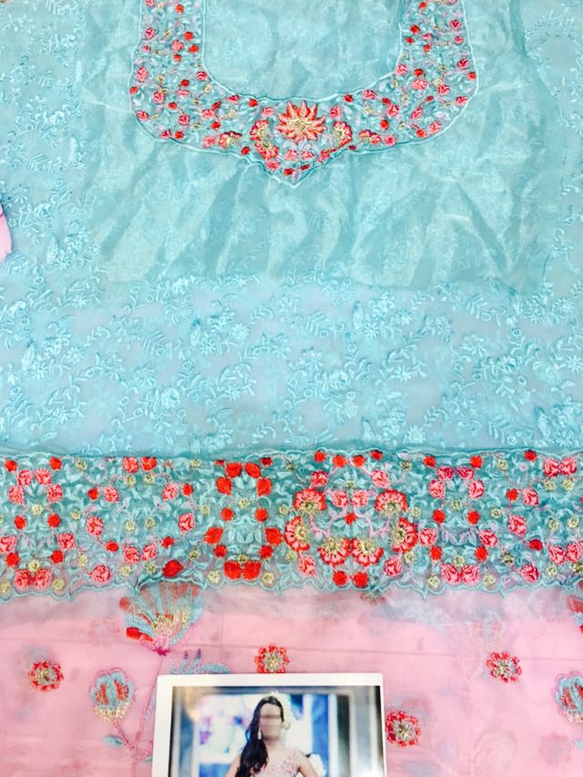 Maria.B Full Embroidered Chiffon Ghaagra