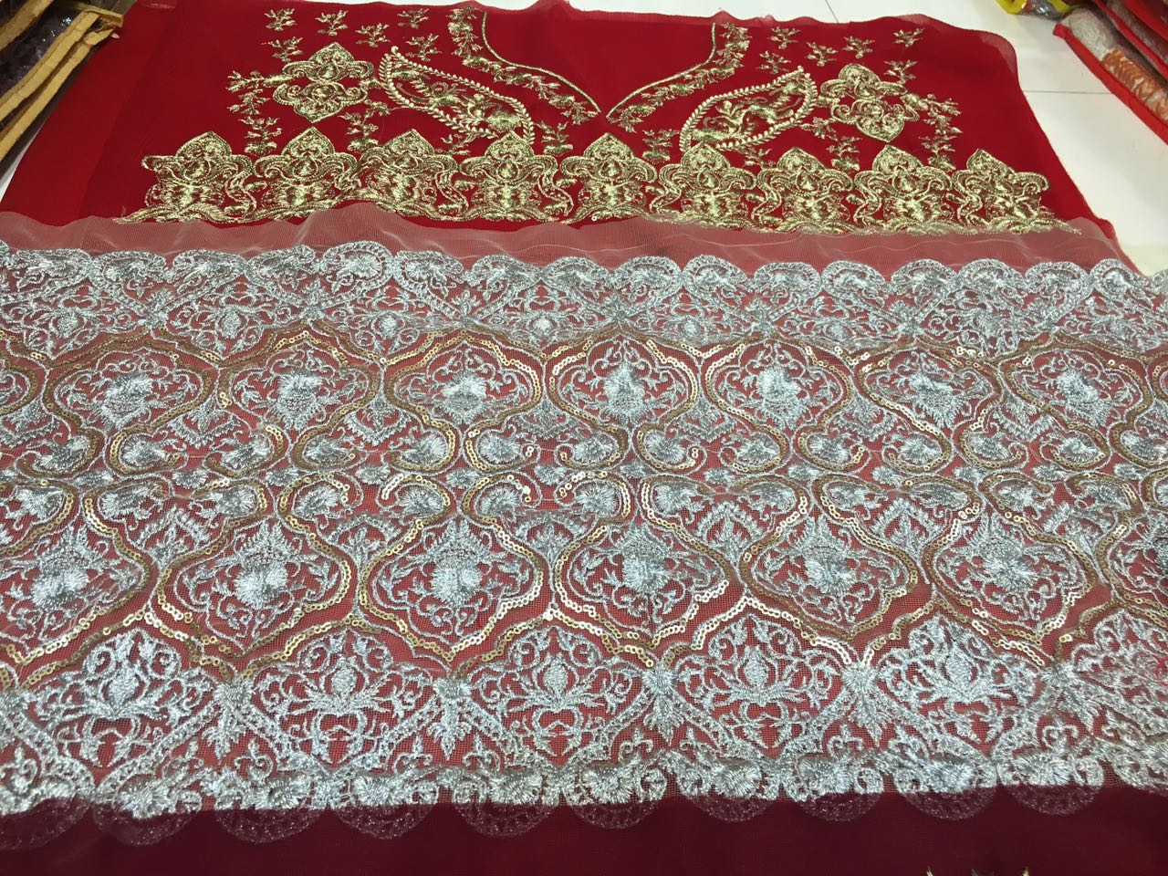 Mina Hassan Bridal Chiffon Embroidered Dress 2016