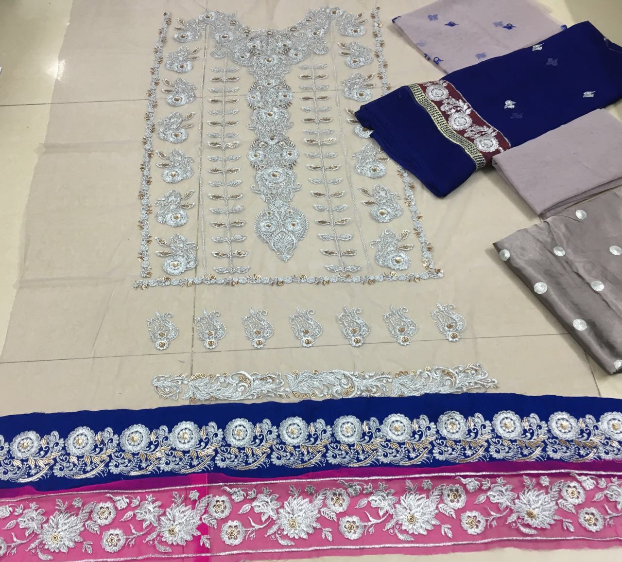 Zainab Chottani Bridal Full Embroidered Net 2016q