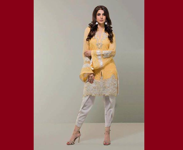 Zainab Chottani Formal Yellow