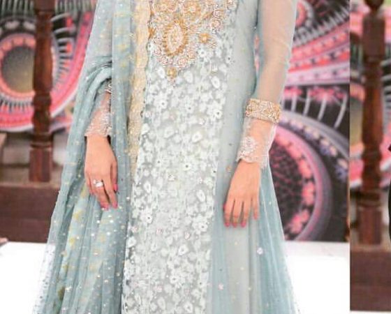 Zainab Chottani bridal chiffon Embroidered 2016-17