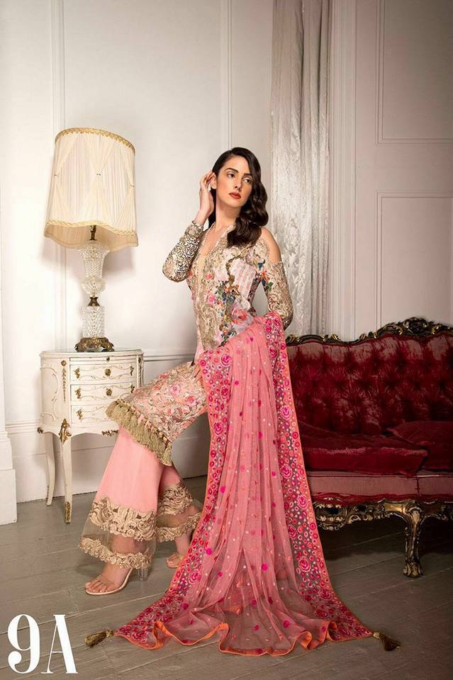 Sobia Nazir Lawn Embroidered 2017 Master copy Design 9a