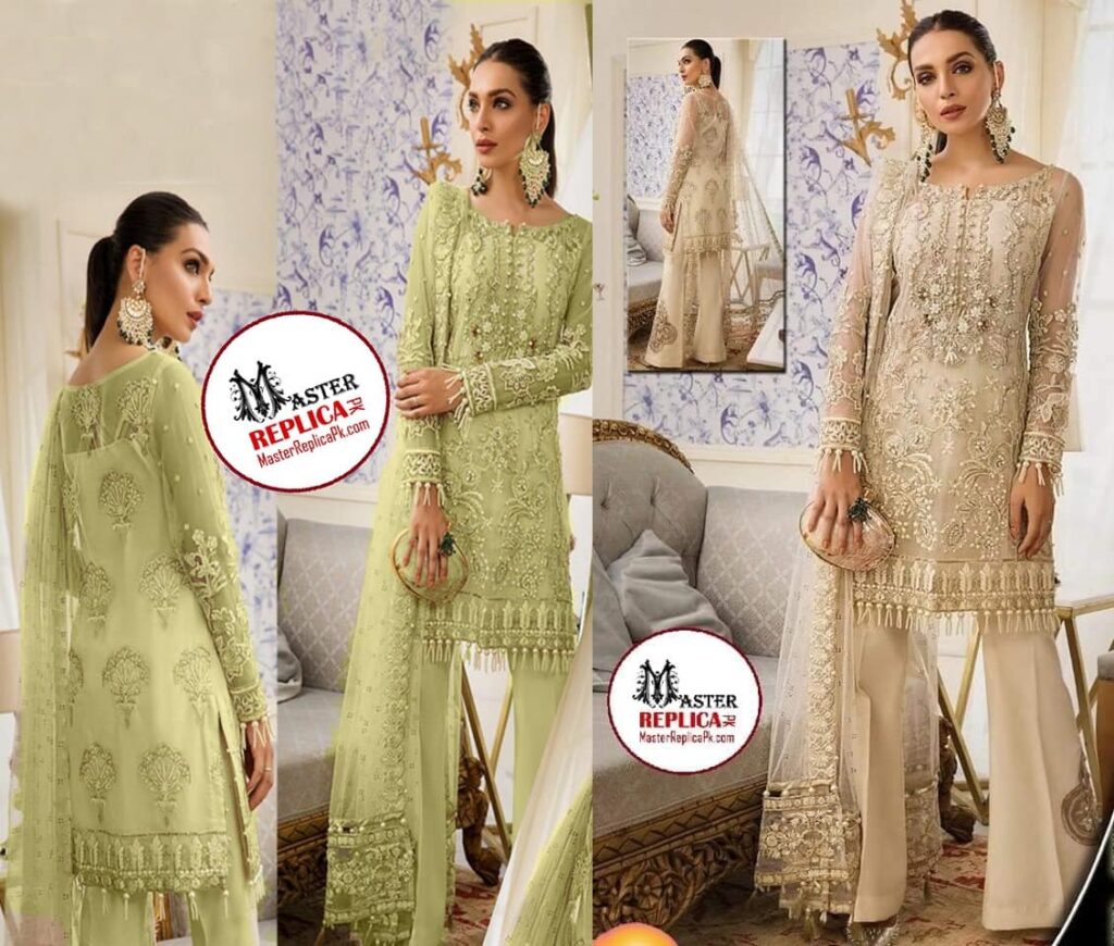 Gulal Net Embroidered 2019 with Net Emb Dupatta (2colors)