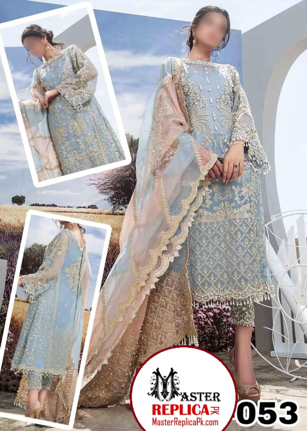Agha Noor Organza Embroidered 2023 with Net Emb Dupatta, Silk Trouser